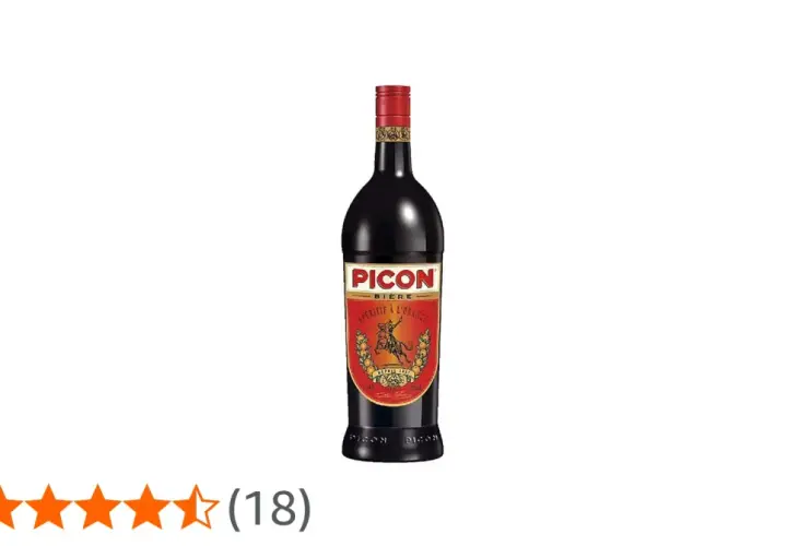 Bouteille de Picon Bière, un apéritif à l'orange. Bien que populaire, il est mauvais pour la santé en raison de sa teneur en alcool.