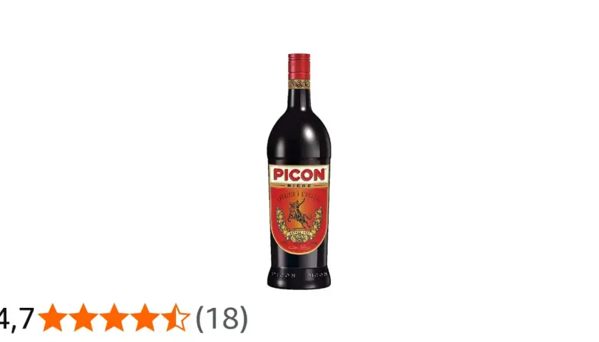 Bouteille de Picon Bière, un apéritif à l'orange. Bien que populaire, il est mauvais pour la santé en raison de sa teneur en alcool.