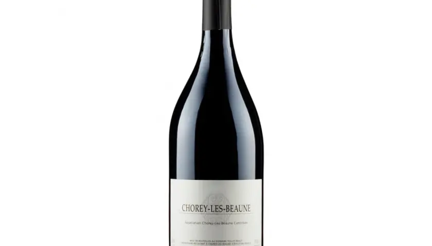 Bouteille de vin rouge du Domaine Tollot-Beaut, appellation Chorey-Les-Beaune Contrôlée. Une belle bouteille pour une dégustation.