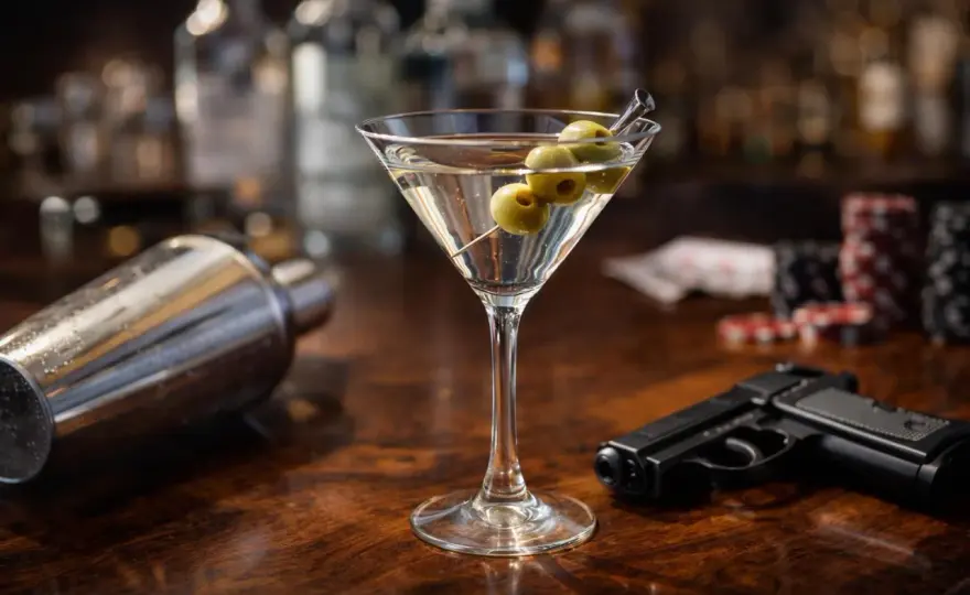 Apéritif James Bond - Créez une soirée 007 élégante