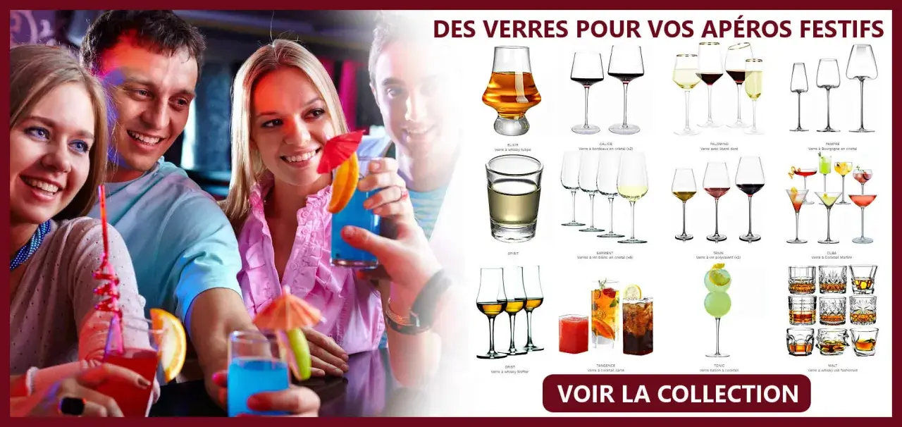 Une histoire du verre : des verres à whisky aux coupes à cocktail, parfaits pour vos apéros festifs.