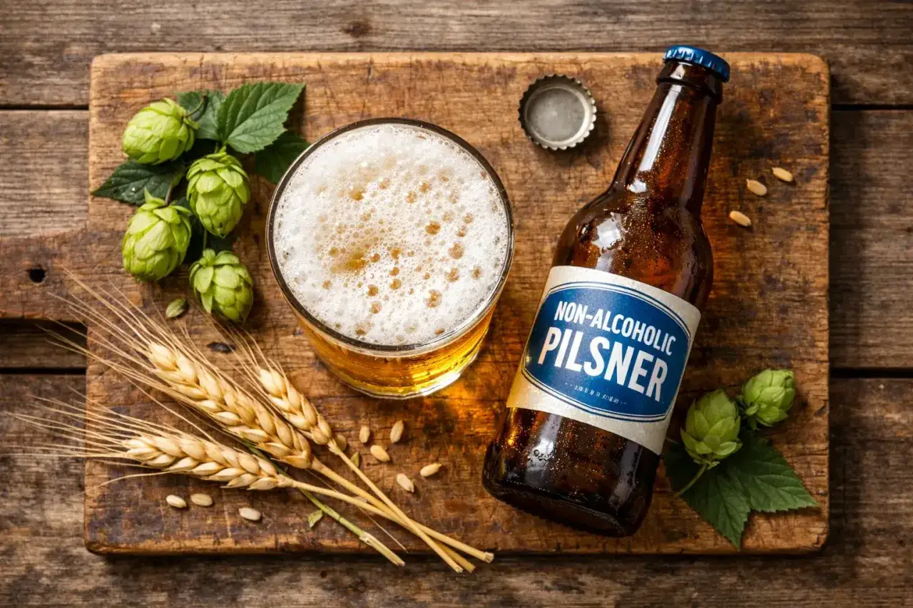 Bi&egrave;re sans alcool Pilsner, houblon, bl&eacute;. Est-ce que la bi&egrave;re sans alcool fait grossir ? La r&eacute;ponse est dans la mod&eacute;ration.