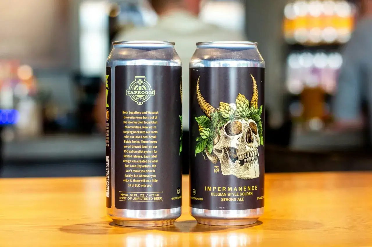 Deux canettes de bi&egrave;re forte 